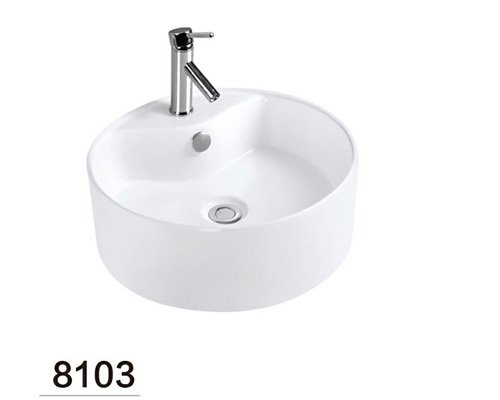 460mm round vitreous china table top wash basin