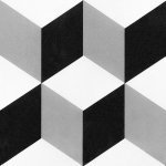 black and white decorative pattern tile-7