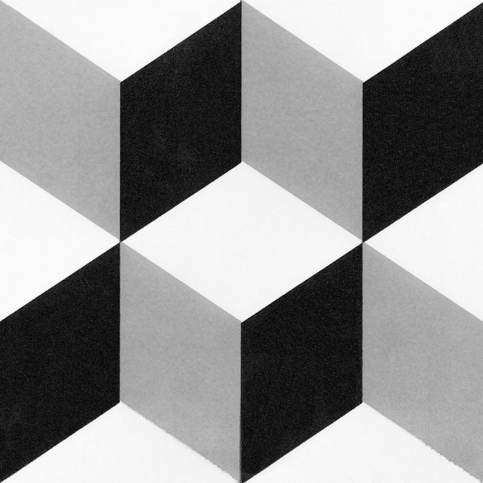 black and white decorative pattern tile-7