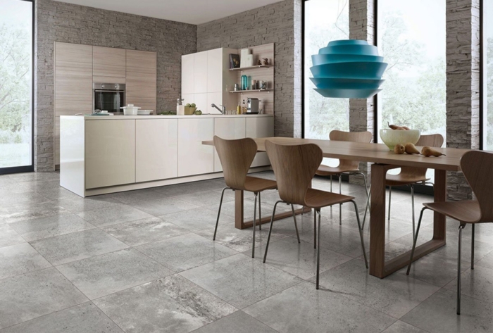 industrial style porcelain gray floor cement tile-2