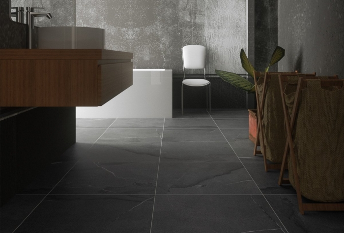 porcelain grey marble tile laying effect