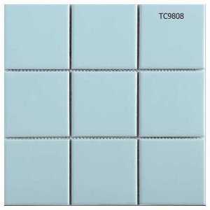 97x97mm aqua glazed matt ceramic mosaic tile