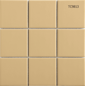 97*97mm yellow non slip ceramic mosaic tile