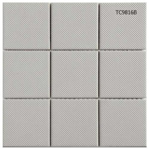 48x48mm non slip white ceramic mosaic tiles