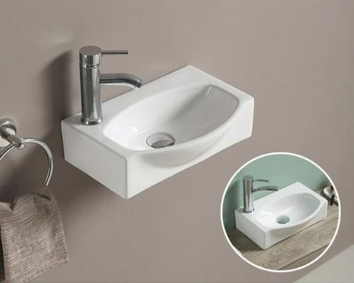 small table top & wall mounted wash basin for bathroom