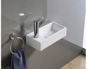 small cloackroom wall mounted sink