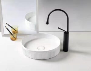 round ceramic bathroom sink