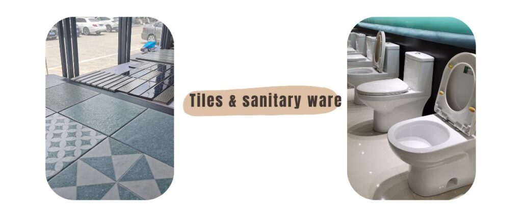 ceramic tiles and sanitary ware